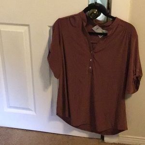 Plus size dusty rose top